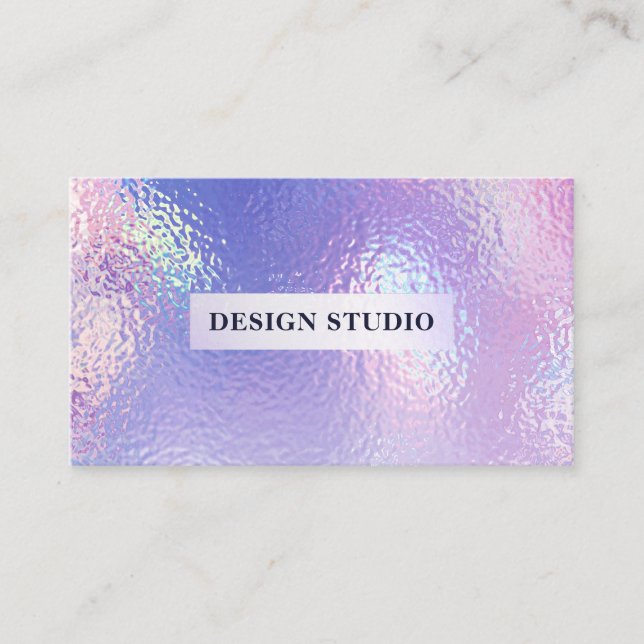 Holographic Textures Business Card (Front)