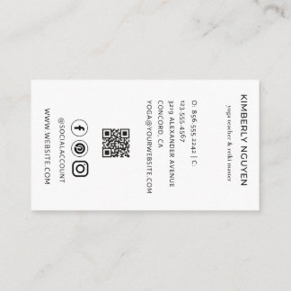 Holographic Third EYE Moon Yoga Holistic Coach Business Card