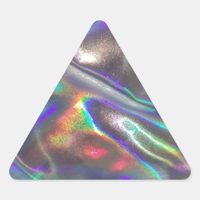 holographic triangle sticker (Front)