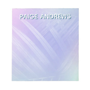 Holographic Tropical Leaves Notepad