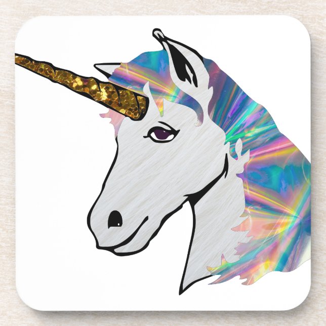 holographic unicorn coaster (Front)