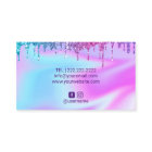 Holographic Unicorn Glitter Drips Beauty Salon