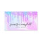 Holographic unicorn makeup hair pink glitter drips