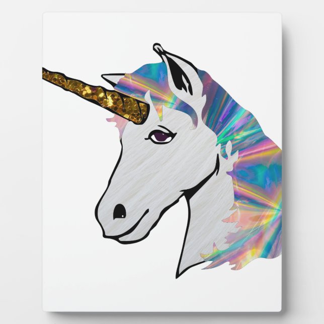holographic unicorn plaque (Front)