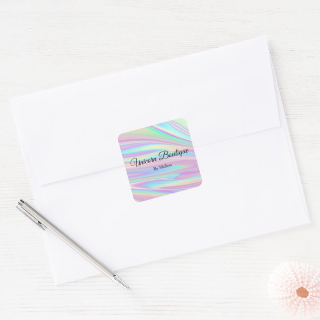 Holographic unicorn sticker (Envelope)