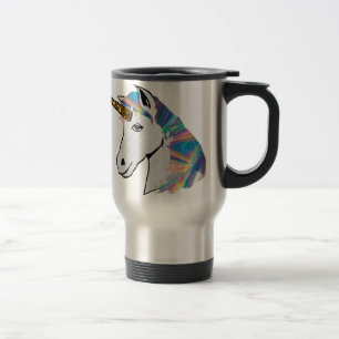 holographic unicorn travel mug
