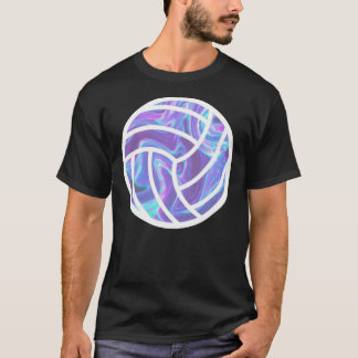 Holographic Volleyball Sticker T-Shirt