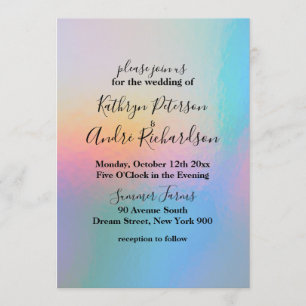 Holographic Wedding Invitation