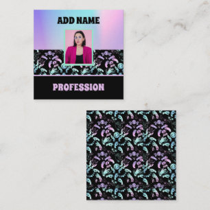 HOLOGRAPHIC WITCHY VIBES  SQUARE BUSINESS CARD