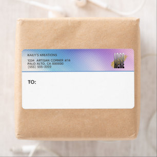 Holographic Your Business Logo Return Address