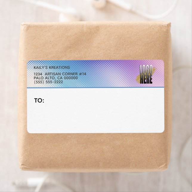 Holographic Your Business Logo  Return Address  (Insitu)