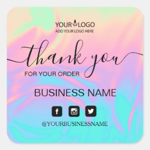 Holography Unicorn Sticker . Elegance and harmony