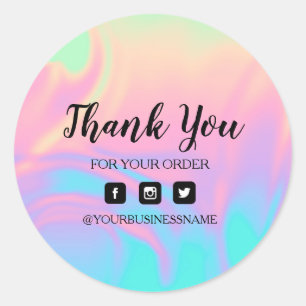 Holography Unicorn Sticker . Elegance and harmony