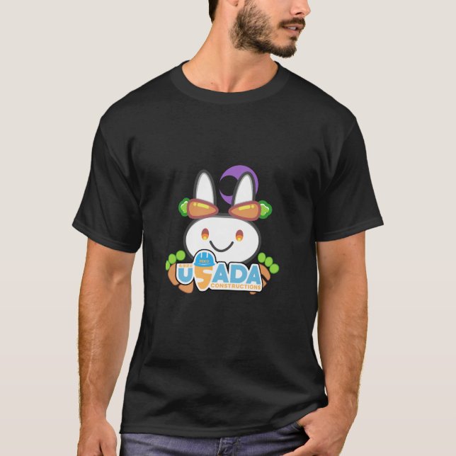 Hololive Usada Kensetsu MC Construction Logo T-Shirt (Front)