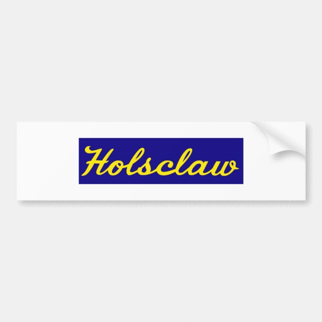 Holsclaw Fender Sticker (Front)