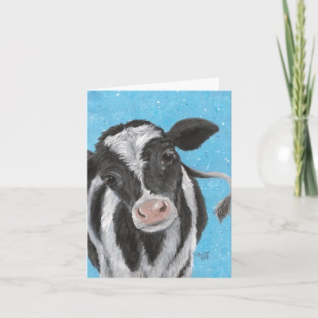 Holstein Calf Folded Card (Front)