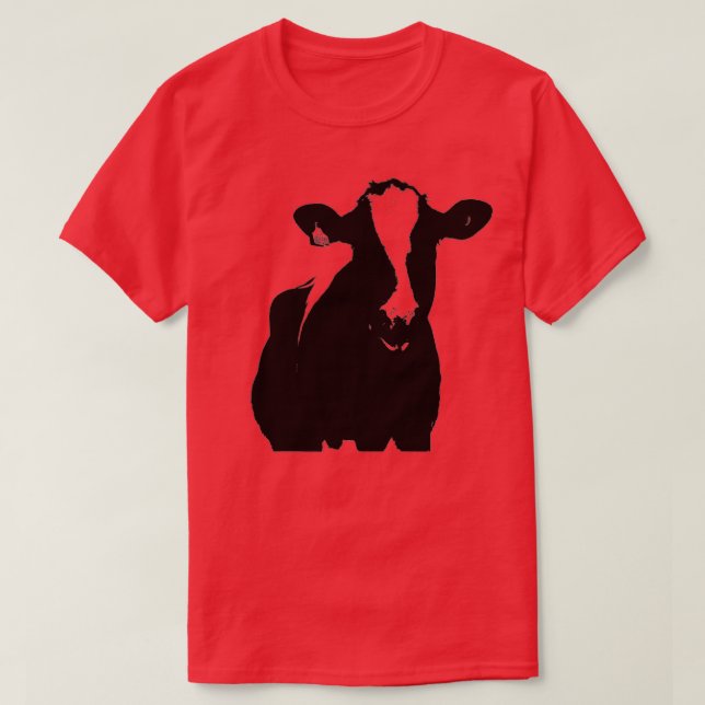 Holstein cow, black and white cow  T-Shirt (Design Front)