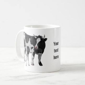 Holstein Cow & Cute Calf Coffee Mug