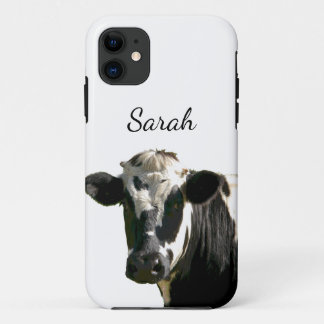 Holstein Cow Farm Animal Dairy Black & White iPhone 11 Case