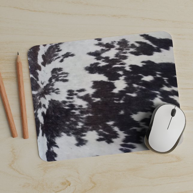 Holstein Cow Faux Leather Natural Hide Mouse Mat (Creator Uploaded)