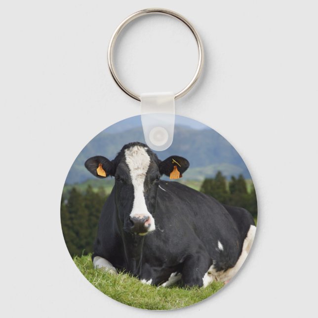 Holstein cow key ring (Front)
