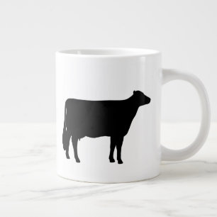 Holstein Cow Silhouettes Country Farm Animal Large Coffee Mug