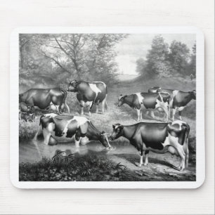 Holstein fresian cows fresian cows mouse mat