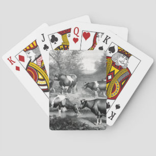 Holstein fresian cows fresian cows playing cards