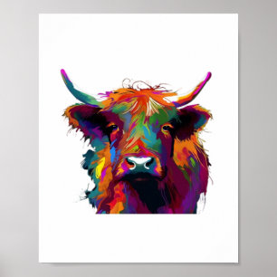 Holstein Friesian Cow - Cute Cow - Gift For Cow Lo Poster