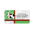 Holstein Holiday Cute Christmas Cow Cartoon Custom