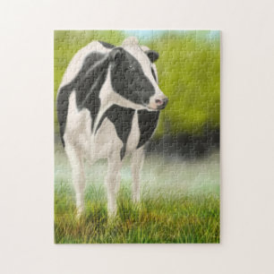 Holstein Milking Cow in Pasture Puzzle