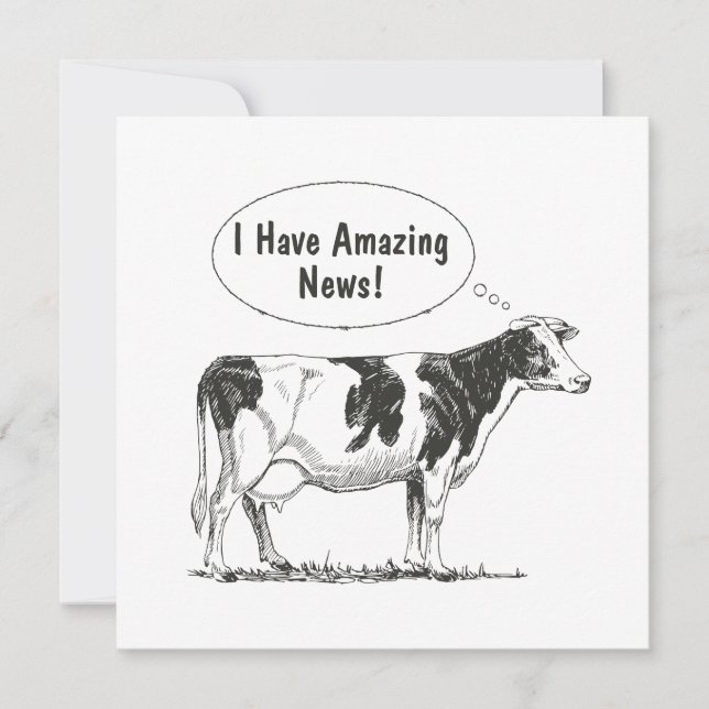 Holstein Thought Cow Customise It Announcement (Front)