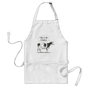 Holstein Thought Cow Customise It Standard Apron