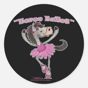 Holsteiner Horse Ballet Classic Round Sticker