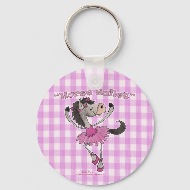 Holsteiner Horse Ballet Key Ring (Front)