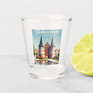 Holstentor (Holst Gate), Lübeck Germany Shot Glass