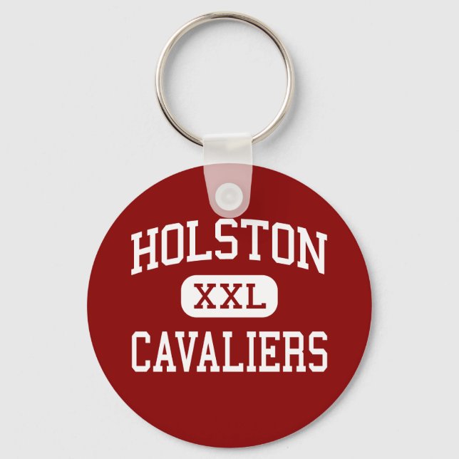 Holston - Cavaliers - High - Damascus Virginia Key Ring (Front)