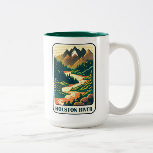 Holston River Tennessee Colours Two-Tone Coffee Mug