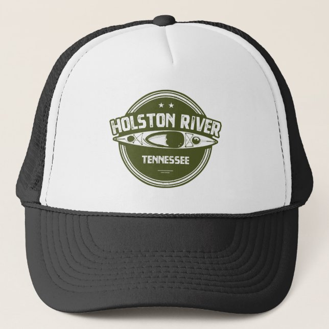 Holston River Tennessee Kayaking Trucker Hat (Front)