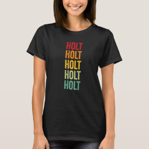 Holt County Missouri Rainbow Text T-Shirt