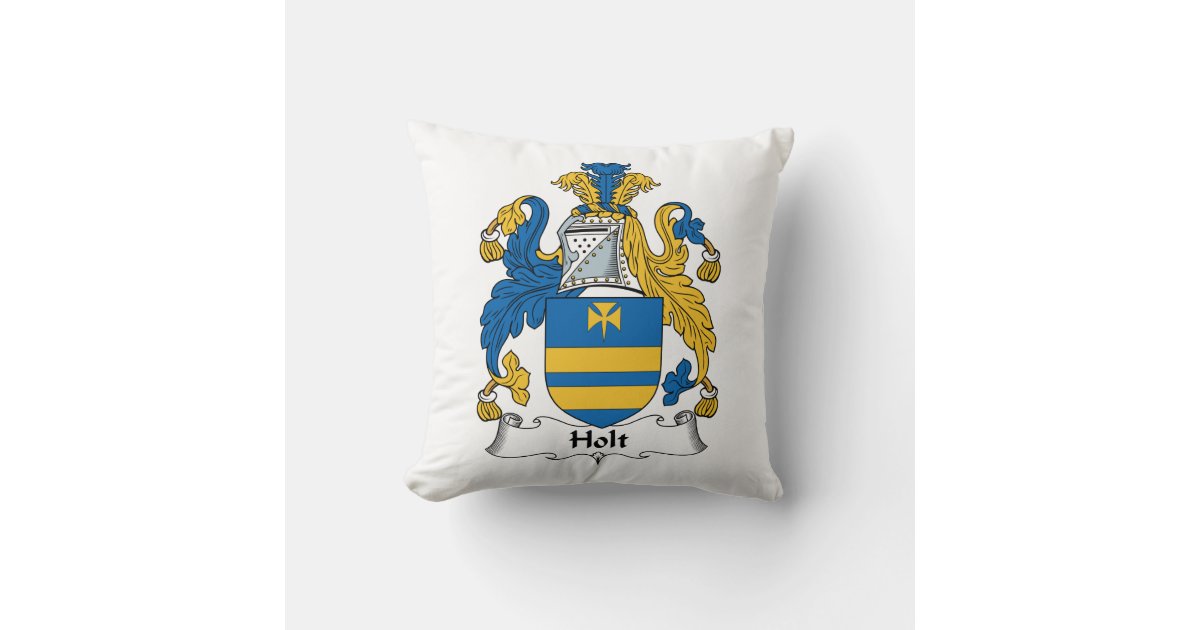 Holt Family Crest Cushion | Zazzle