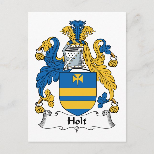 Holt Family Crest Postcard (Front)