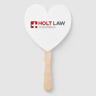 Holt Law Hand-Held Heart-Shaped Fan