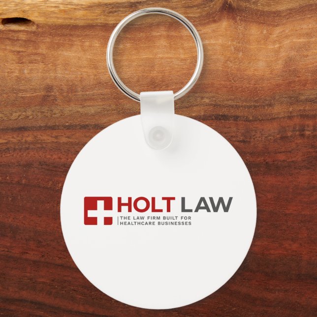 Holt Law Round Keychain  (Front)