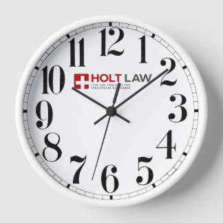 Holt Law Wall Clock (Red)