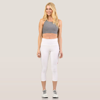 Holt Law White Capri Leggings