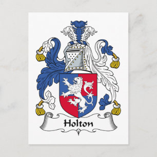 Holton Family Crest Postcard