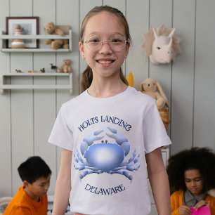 Holts Landing Blue Crab Tri-Blend Shirt