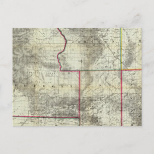 Holt's New Map, Wyoming Postcard