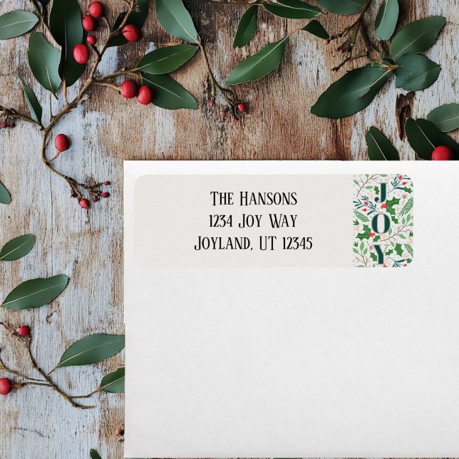 Holy and Joy 2 Return Address Label (Holy Joy Return Address Label )